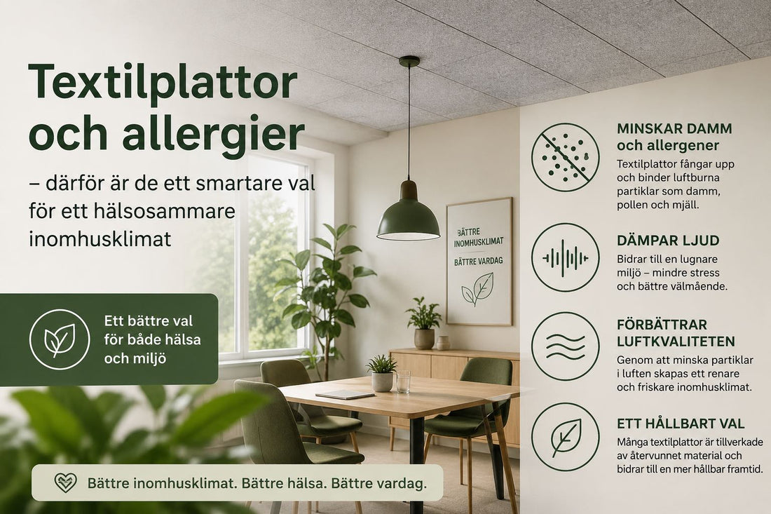 Textilplattor och allergier – därför är de ett smartare val för ett hälsosammare inomhusklimat